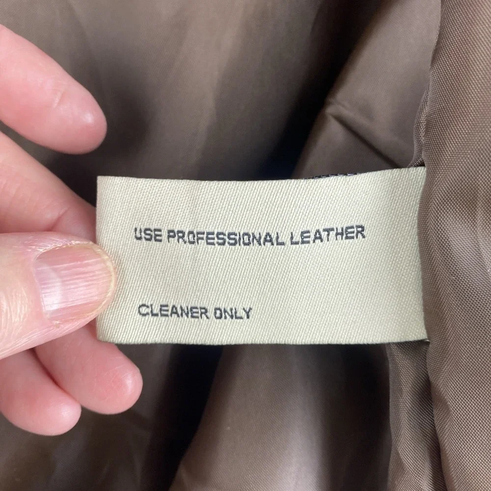 Vintage Boston Harbour Chocolate Brown Suede Leather Bomber Jacket Men's L 2000s